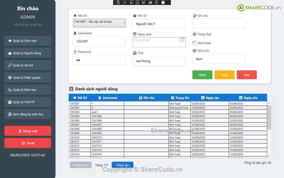 QuanLySinhVien,Quan,sinh viên,quan ly,Code Quản Lý Sinh Viên ADO.NET,code de hieu           va de hiểu nhất